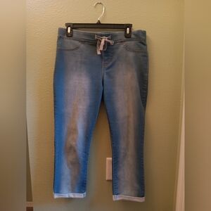 NOBO Light Wash Blue Pull-On Jeggings with Drawstring